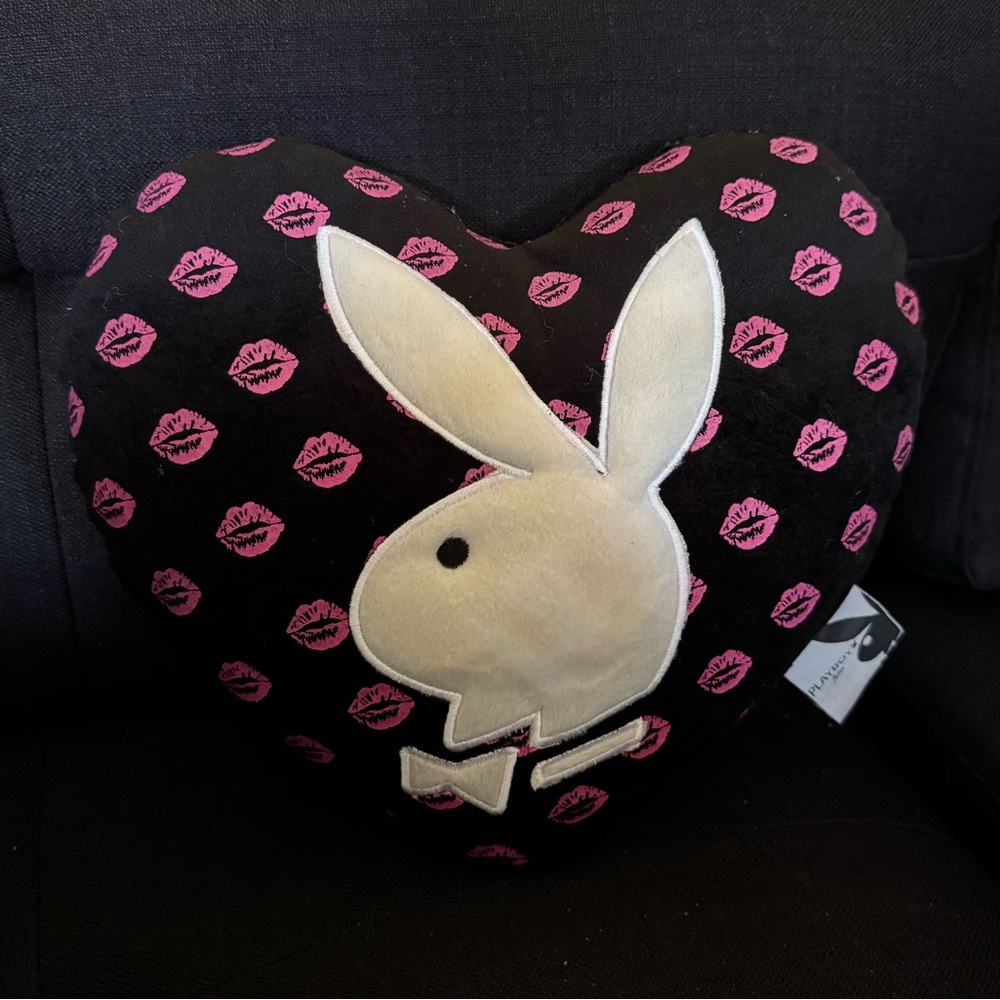 Vintage Playboy Bunny Heart Pillow 💕